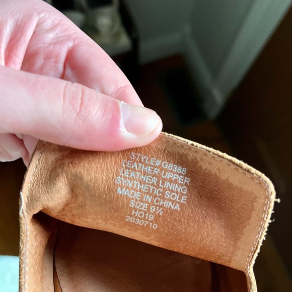 Madewell Tan Leather Pointed-Toe Sandals Size 9.5 - Picture 7 of 7